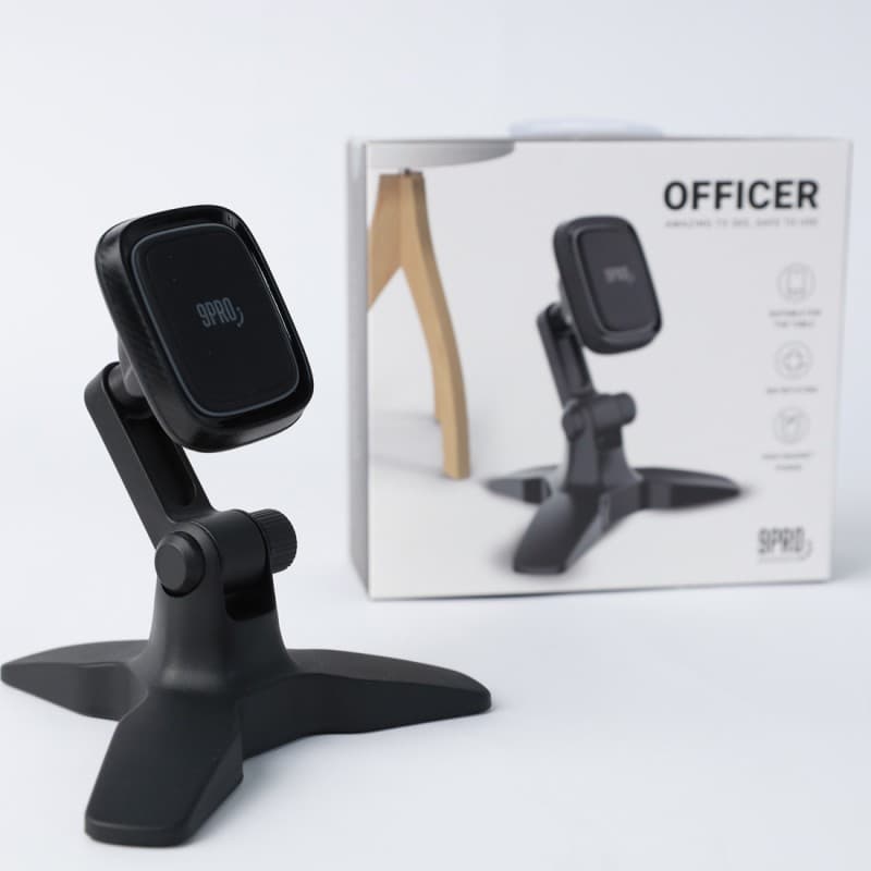 ستاند تلفون لسطح المكتب MO2 PRO T6 officer 9 PRO أسود
