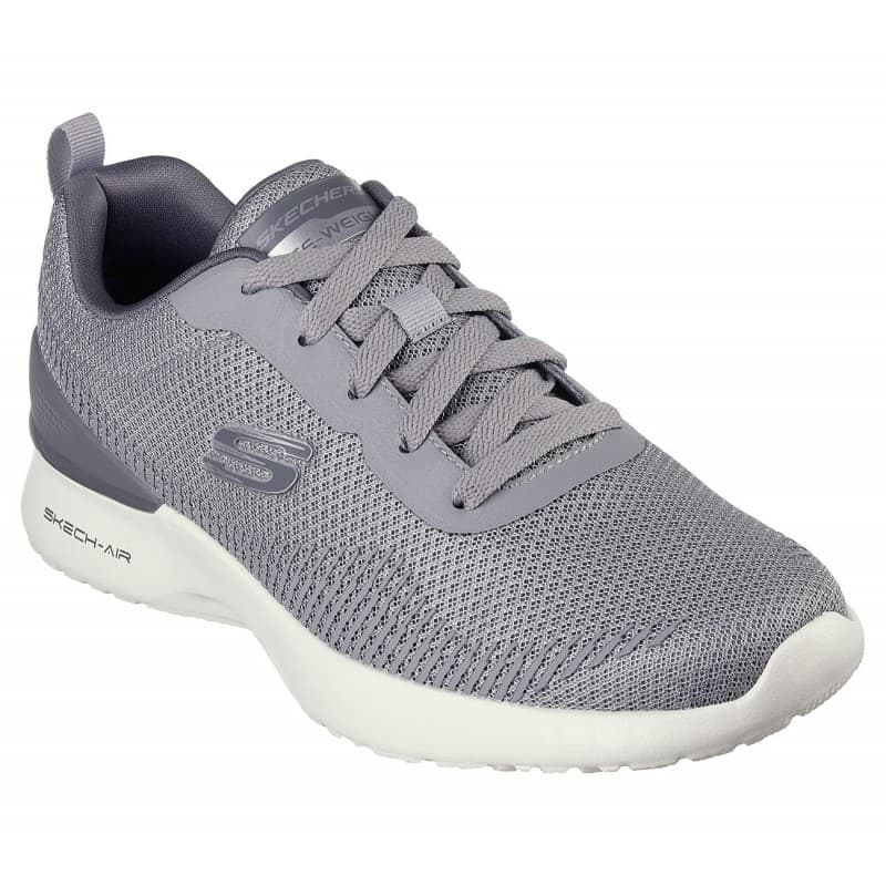 حذاء سكيتشرز سكيتش اير دياناميت بليتون للرجال لون رمادي ونعل أبيض- Skechers Men's Skech-Air Dynamight - Bliton Shoes
