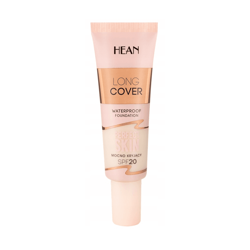Hean Long Cover waterproof Covering face foundation C1 IVORI SPF20 25 ml -كريم أساس هين للوجه طويل التغطية مقاوم للماء 25 مل