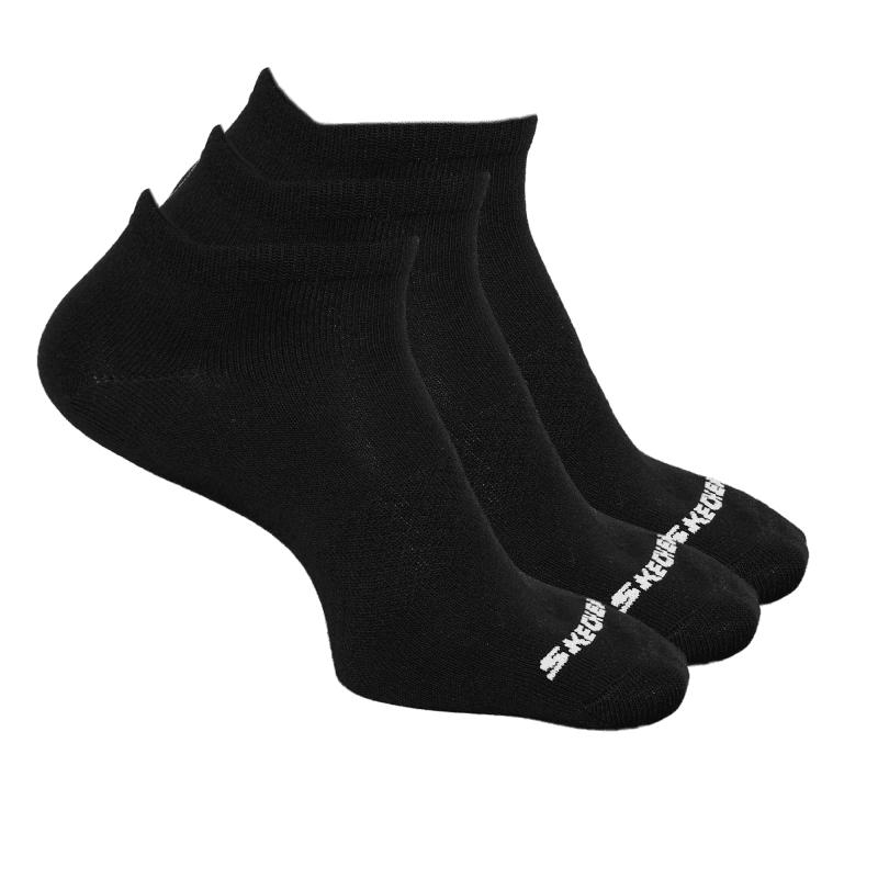 جوارب سكيتشرز قصيرة الكاحل (3 أزواج) للرجال لون أسود- Skechers Low Cut (3 Pair) Socks (41-46)