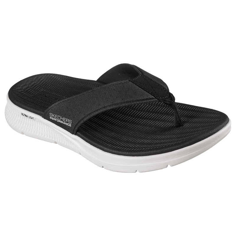 شبشب سكيتشرز جو كونستينت للرجال لون أسود ونعل أبيض- Skechers Men's Go Consistent Sandal