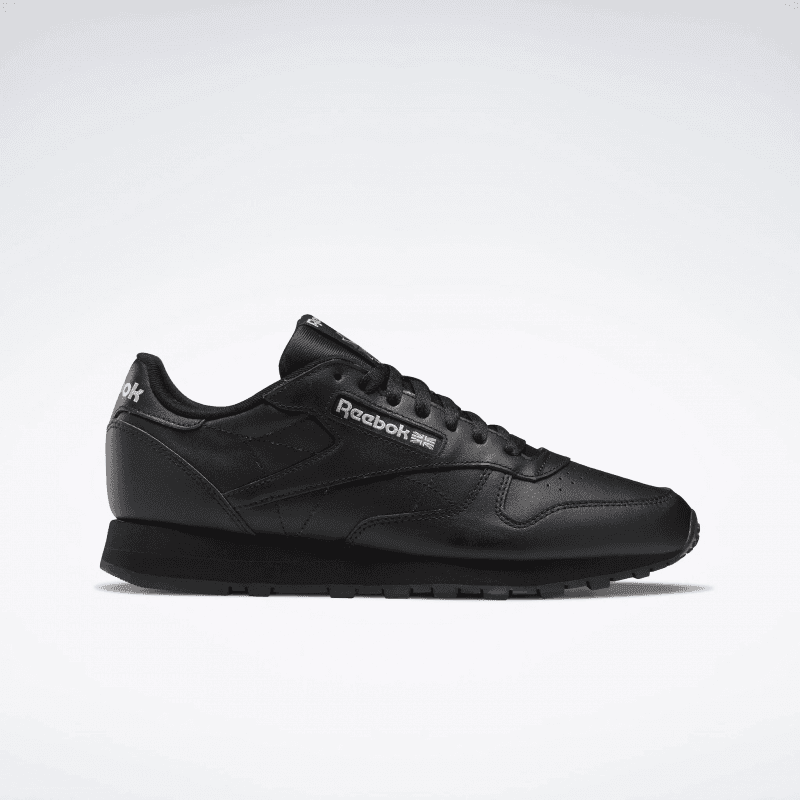 Reebok Womens' Classic Leather Shoes - حذاء ريبوك كلاسيك جلد للنساء لون أسود