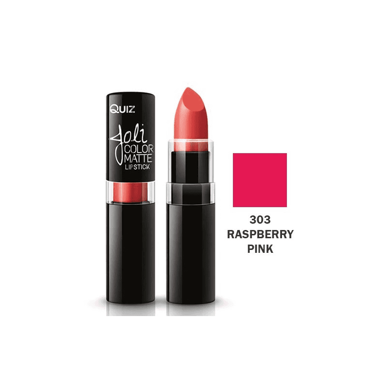أحمر شفاه مطفي من كويز درجة 303 حجم 3.6 غم- QUIZ - Joli Matte Long Lasting Lipstick (No 303) 3.6g