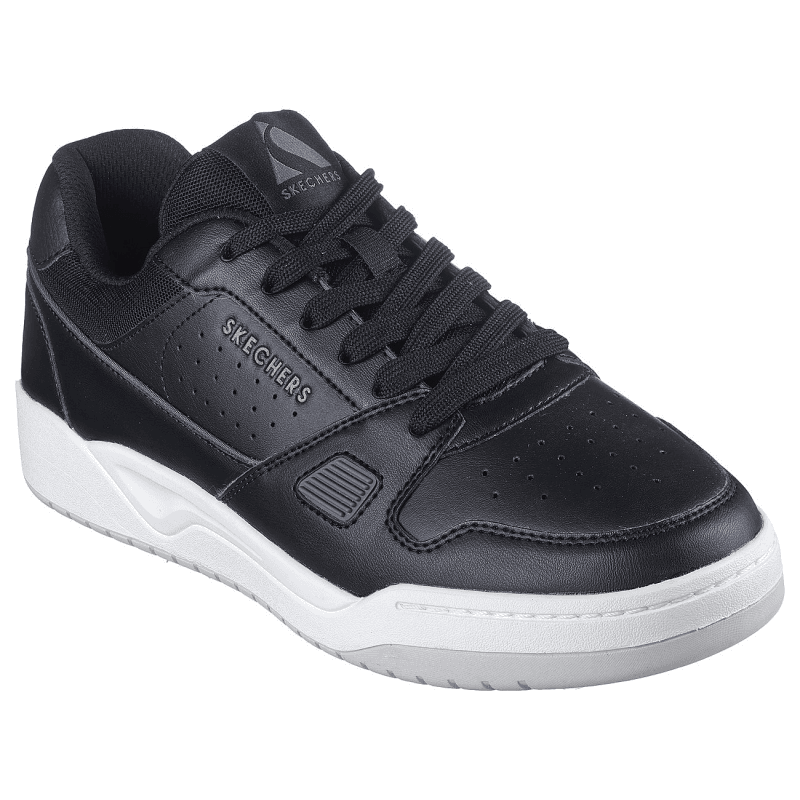 Skechers Men's Koopa - Tiebreak Low Shoes - حذاء سكيتشرز كوبا - تيبريك لو للرجال لون أسود ونعل أبيض