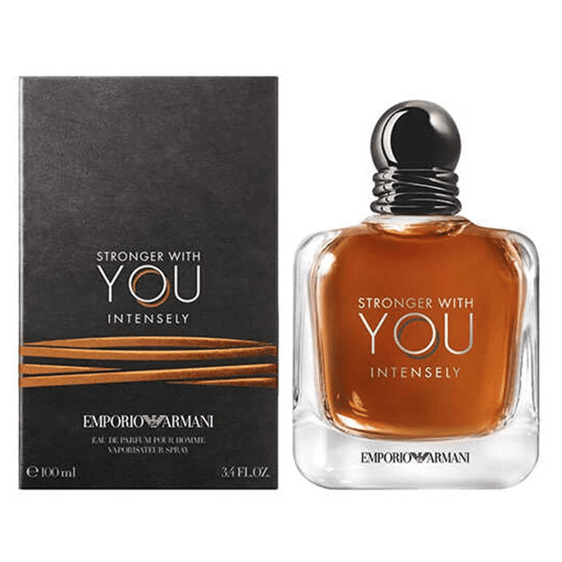 عطر سترونجر ويذ يو انتينسلي من جورجيو أرماني للرجال سعة 100 مل - Stronger With You Intensely EDP By Emporio Armani For Men 100ml