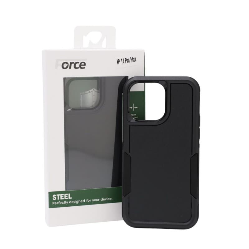 Force Steel Defender phone cover IPHONE 14 pro max BLACK