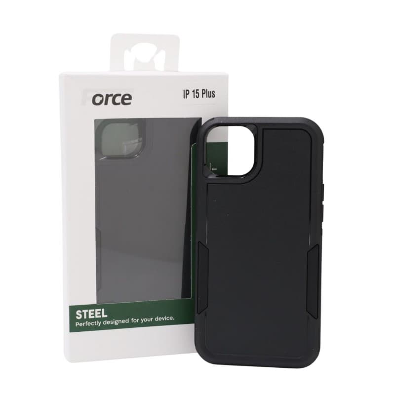 Force Steel Defender phone cover IPHONE 15 PLUS -BLACK
