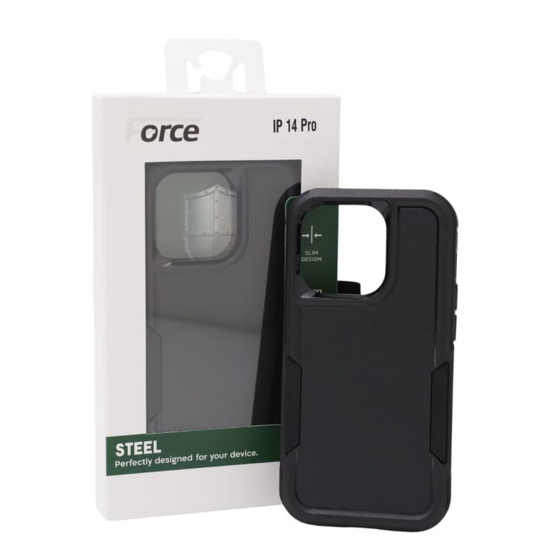 Force Steel Defender phone cover IPHONE 14 pro -BLACK
