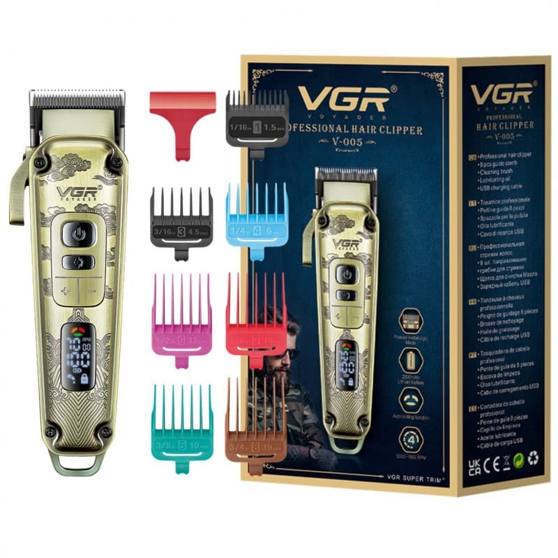 VGR Professional Rechargeable Hair Trimmer V-005