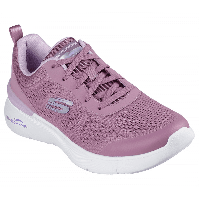 Skechers Women's Skech-Air Dynamight 2.0 - New Heights Shoes - حذاء سكيتشرز سكيتش اير ديناميت 2.0 للنساء لون موف ونعل ابيض