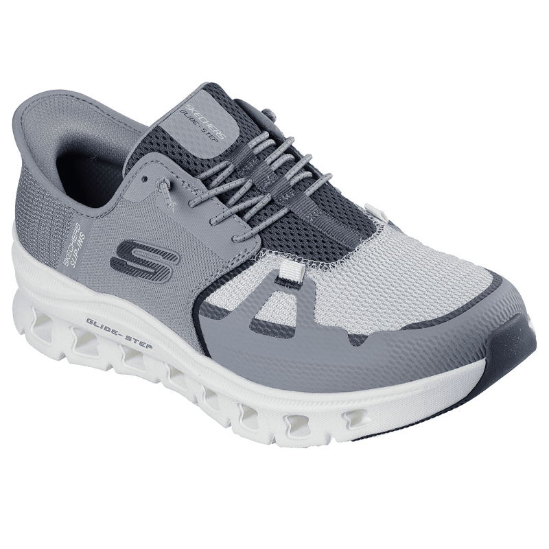 Skechers Men's Slip-ins: Glide-Step Pro Shoes - حذاء سكيتشرز سليب انس: جلايد ستيب برو للرجال لون رمادي