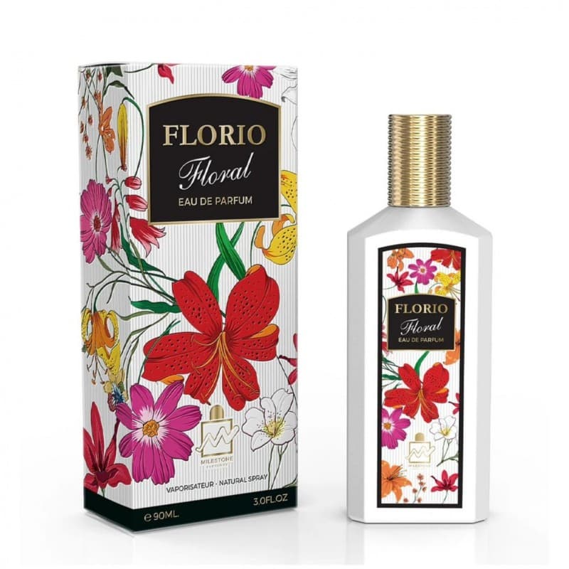 Florio Floral EDP By Milestone For Women 90ml- عطر فلوريو فلورال من مايل ستون للنساء سعة 90 مل