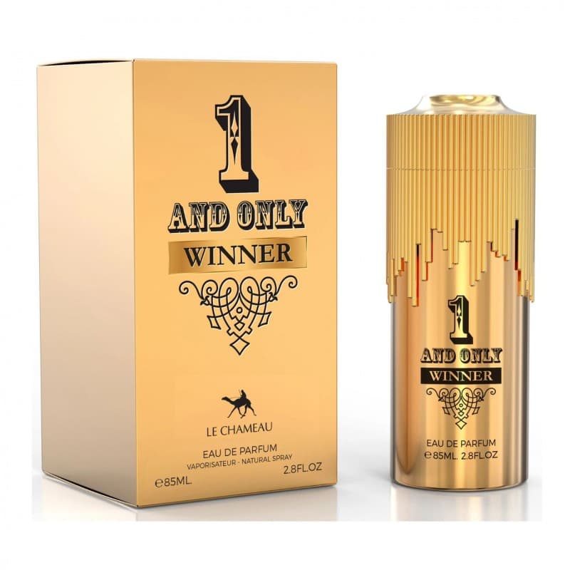 1 And Only Winner EDP By Le Chameau Emper For Men 85ml- عطر ون اند تونلي وينر من امبر للرجال سعة 85 مل