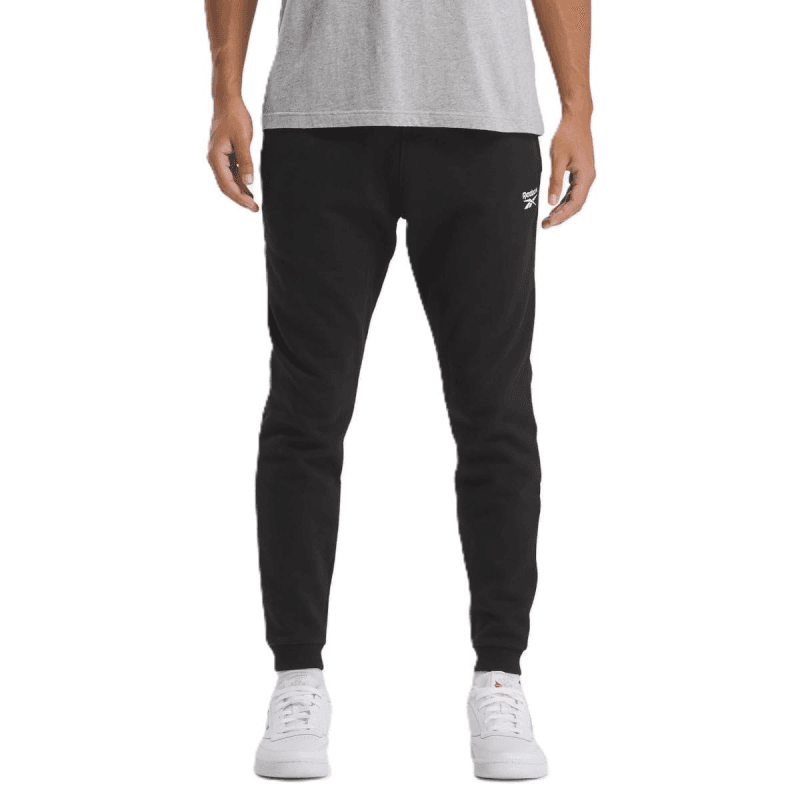 Reebok Mens' Identity Small Logo Fleece Joggers-Black