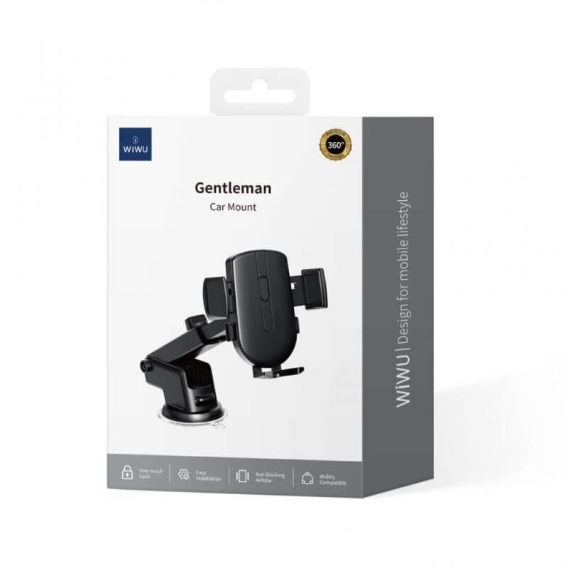 wiwu Wi-CH054 Gentleman car mount حامل هاتف متين مرن يتحرك 360 درجة