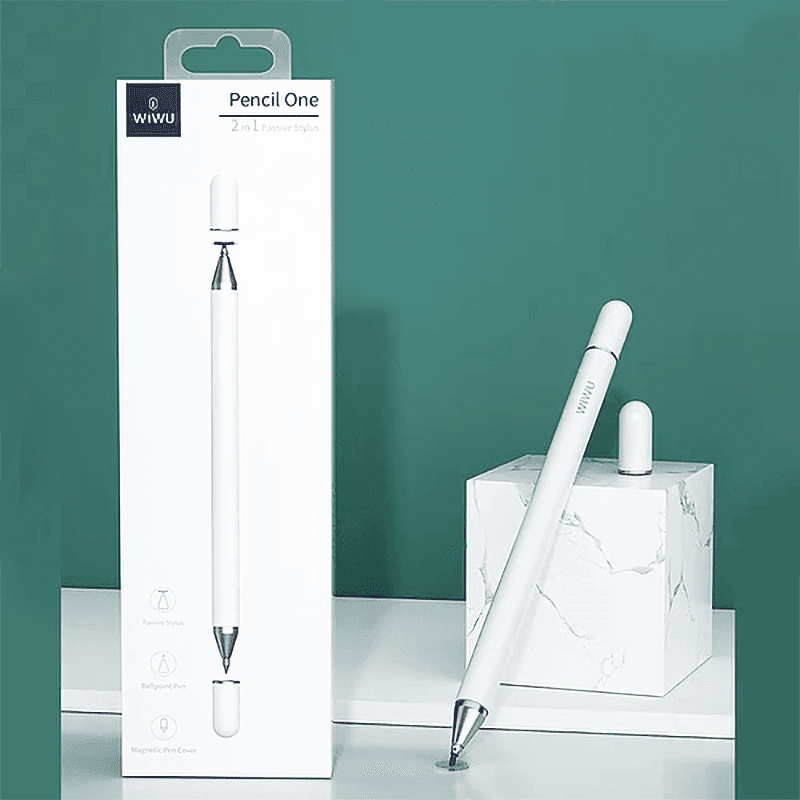 wiwu pencil one 2 in 1 passive stylus قلم لمس للشاشات الذكية