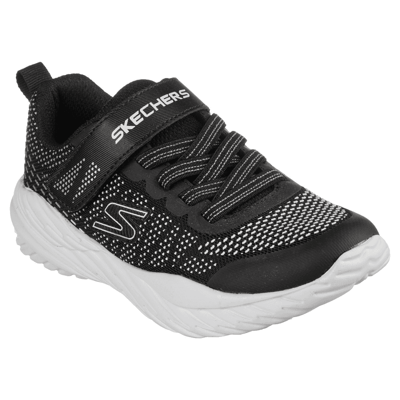 Skechers Kids' Nitro Sprint - Karvo Shoes- حذاء سكيتشرز نيترو سبيرينت للأطفال لون أسود ونعل أبيض