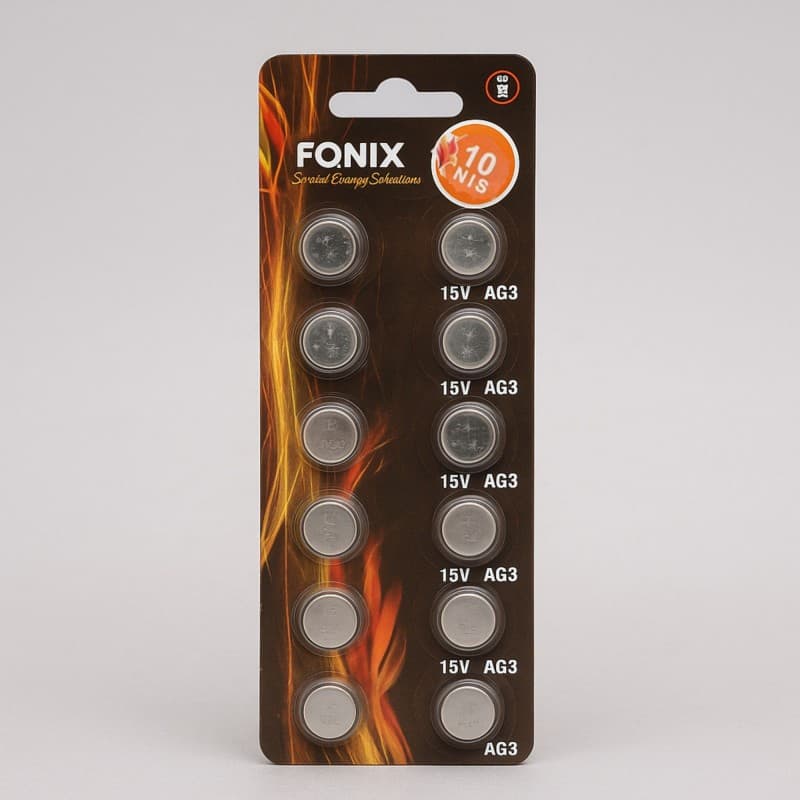 بطارية خلية من فونيكس AG10 و 1.5 فولت (10 بطاريات في العبوة) - Fonix AG10 & 1.5 V Battery (10 Battery)