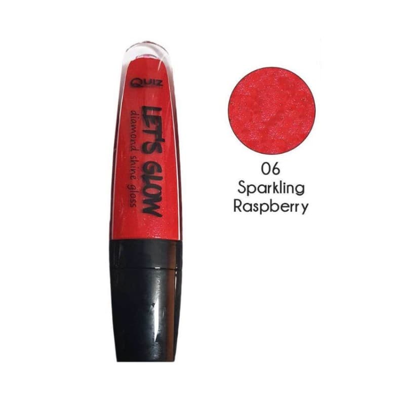 ملمع شفاه من كويز درجة لون 06 حجم 7 مل - QUIZ Let’s Glow Lip Gloss (06 Sparkling Rashberry) 7ml