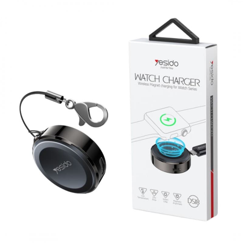 yesido watch charger ds18 شاحن لاسلكي مغناطيسي لساعات أبل الأصلية يشحن بجودة رائعة