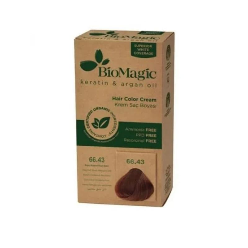 Biomagic Hair Color C K 66/43 Deep Dark Blonde Medium Gold - صبغة شعر بيوماجيك CK 66/43 أشقر داكن عميق ذهبي متوسط