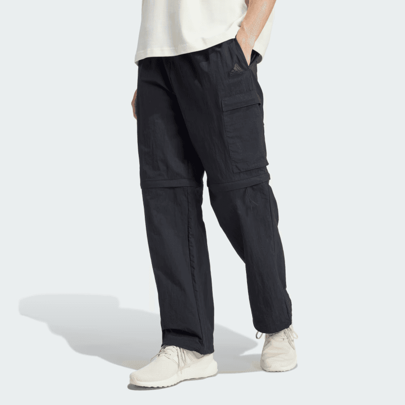 adidas Men's City Escape Premium Zip-Off Cargo Pants-Black