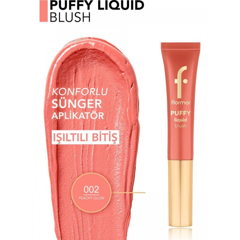 Puffy Liquid Blush أحمر خدود سائل من فلورمار 02 Peachy Glow