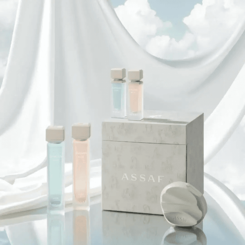 Assaf Garden Musk & Jasmine Musk SET باكيج عطور مسك + باودر