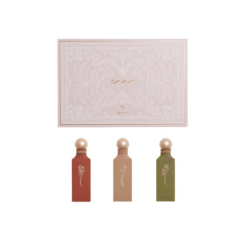 SET IRTH FROM IBRAQ-مجموعة إرث من إبراق إبراهيم القرشي – 3 عطور × 100 مل