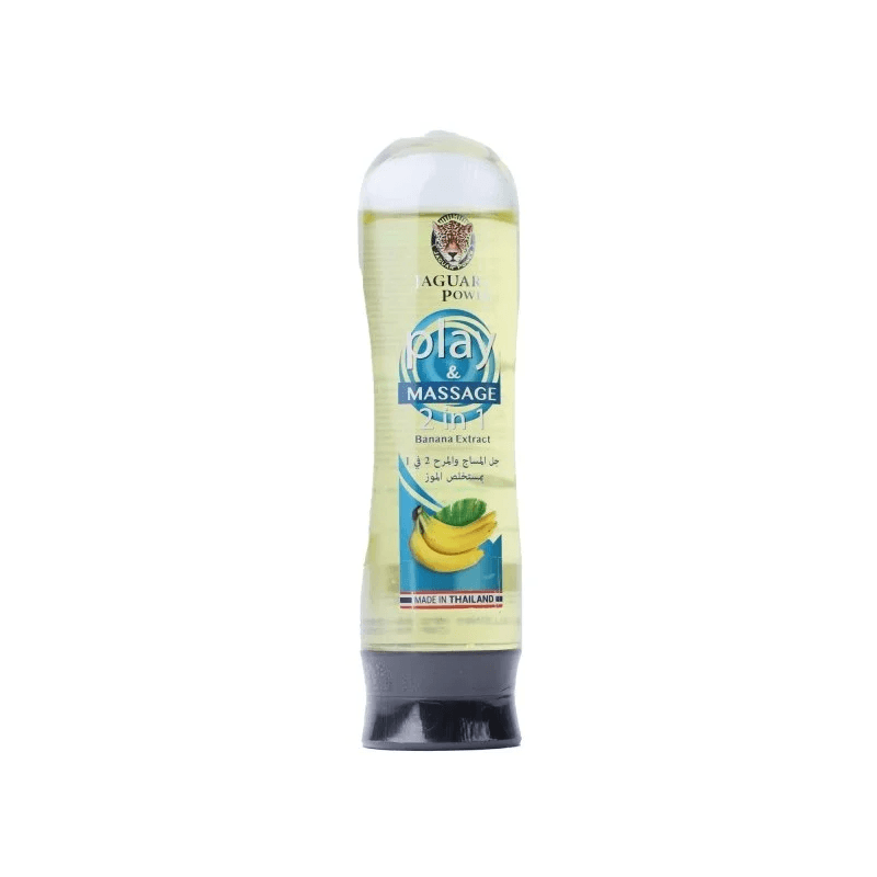 جل المساج والمرح (مزلق) 2 في 1 بمستخلص الموز حجم 110 مل- Jaguar Power Play & Massage 2 In 1 With Banana Extract