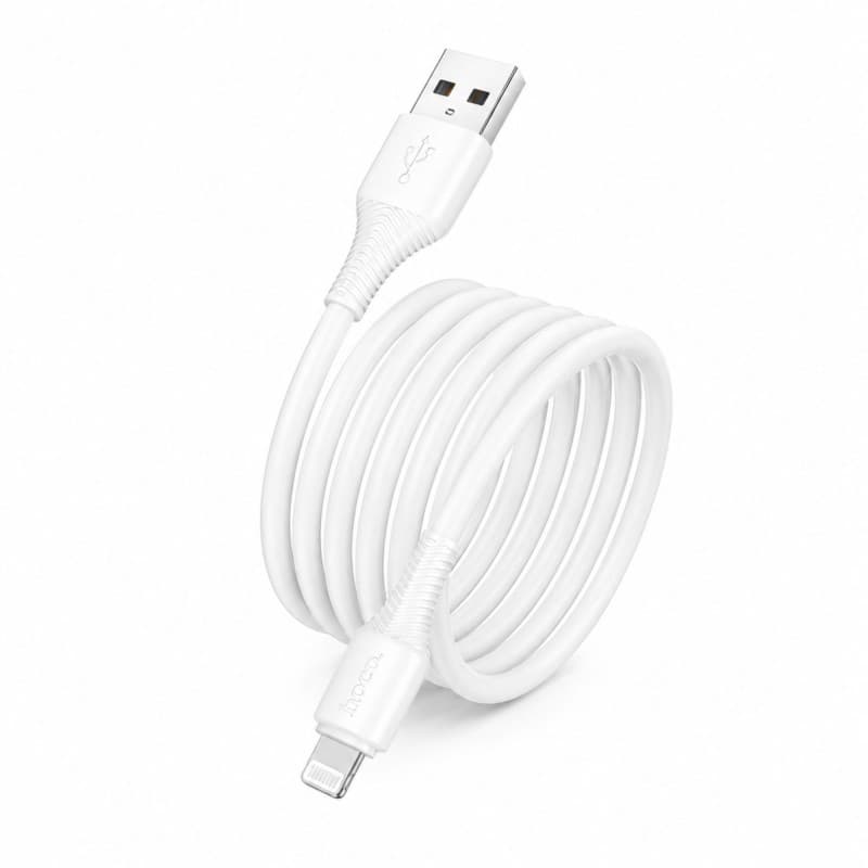 Hoco X120 USB-A to Lightning PD60W Data and Charging Cable (1M)-White