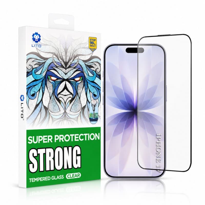 LETO STRONG Tempered Clear Glass for Iphone 17 ProIphone 17 Pro