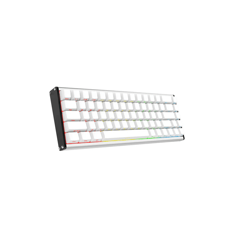 Ajazz ALUX68 Max RGB Wired Aluminum CNC Case Hot-Swappable Mechanical Keyboard -White