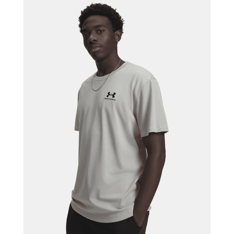 Under Armour Men's Logo Embroidered Heavyweight Short Sleeve T-Shirt