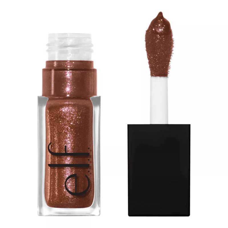 E.l.f. Glow Reviver Lip Oil Glimmer - Chocoluxe - 0.25 Fl Oz