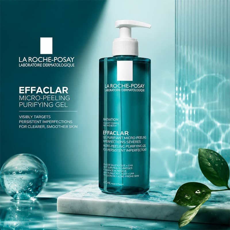 غسول La Roche-Posay Effaclar Micro-Peeling Purifying Gel 400ml
